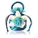 Pretty Silk Evening Bag/Top Handle Bag with Flower(More Colors)