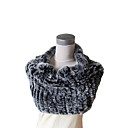 Chic Genuine Rabbit Fur Poncho/ Scarf