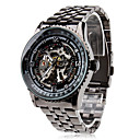 Men's Steel Analog Automatic Mechanical Wrist Watch (Black)
