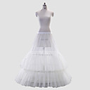 Polyester A-Line 2 Tier Full-Length Wedding Slip Style/Petticoat