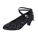 sapatos de tecido superior de dança com fivela sapatos modernos para mulheres
