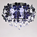 Comtemporary Flush Mount with 5 Lights in Aluminum Floral Design