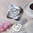 "Love story" signet coeur en métal en forme de gland faveur de mariage