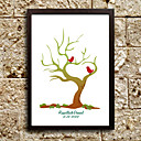 Personalized Fingerprint Painting - Love Birds (Includes 6 Ink Colors, Frame Not Included)