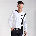 Kontrastfarbe v-neck t-shirt