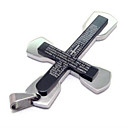 Titanium Steel Pendant(Free Chain Shipped Randomly)(5.4*3.5*0.4CM)