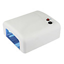 uv gel elétrica 36w plástico seco prego branco (sm-818) com adaptador de transferência livre