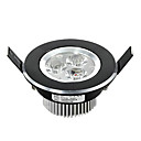 3W LED plafond licht met 3 LED's en Black Circle in Round Feature