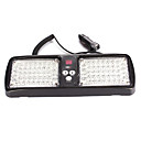 Ultra brillante 86 LED Rojo / Azul para camiones ligeros coches Visor Panel de luz estroboscópica flash