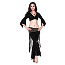 Dancewear Crytal Cotton With Lace Dance Top And Pant for Ladies