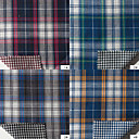 Algodón 100% tejido de hilo tintado plaids llano por el patio (muchos colores)