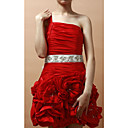 Maravilloso mano de raso / encaje de la boda / vestido de noche con rebordear Belt (más colores)