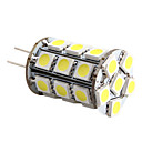 g4 27x5050 5w SMD 400-6000-6500k 450lm bianco naturale di mais lampadina luce a led (12v)