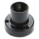  E27 LED Light Bulb Socket Base Holder (Black)
