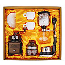 Koffie Series Boxed Cadeau (Seal & Siphon Pot, Grinder, kopjes) T-005