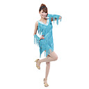 prestaties dancewear katoen en polyester met kwastjes latin dans jurk voor dames meer kleuren