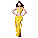Dancewear Crystal Cotton with Crystal Belly Dance Top and Bottom for Ladies More Colors