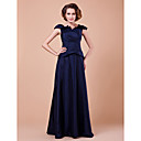 A-line V-neck Floor-length Taffeta Mother Of The Bride Dress