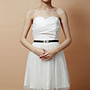 Delicate Satin Women's Evening/Wedding Belt With Crystal (More Colors)