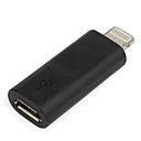 Micro USB fêmea para dados de relâmpago do sexo masculino e adaptador de carga para o iPhone 5, iPad e iTouch Mini 5