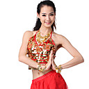 Performance Dancewear Chiffon mit Pailletten und Münzen Bauchtanz Top Mehr Farben