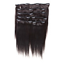 100% pelo remy indio de 12 "Clips sedoso en extensiones de cabello 26 colores a elegir