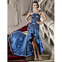 Sheath/Column Off-the-shoulder Asymmetrical Sequined Evening Dress