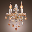 Elegant Crystal Wall Light with 2 Lights