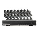 16 Channel Surveillance Security System 16 im Freien Warterproof Kamera Night Vision (Support Mobile Phone View)