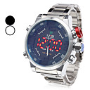 Männer Kleidungsstil Alloy Analog - Digital Multi-Movement Wrist Watch (Silver)