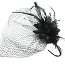 Net moda com flor / Pena Véus Femininos Birdcage