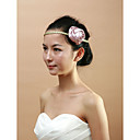 Mariée rose femme fleur Satin Bandeaux