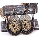 Women's Weaved Teardrop Earrings