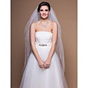 Quatre-tier Voiles de mariage du bout des doigts avec le bord fini (plus de couleurs)