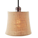 40W Luz Pingente E27 com Sombra Tecido Brown