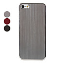 Metal Wire Drawing Hard Case for iPhone 5 (Assorted Colors)