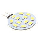 Foco Dirigido LED de Luz Blanca Natural de 6000-6500K de 500 a 560lm SMD de 12x5630 de 6W G4 de 12V