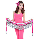 Dancewear Polyester With 258 Silver Coins Belly Dance Hip Scarf for Ladies More Colors