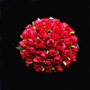 Gorgeous Satin / Algodón Forma Redonda Wedding Bouquet