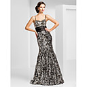 Sheath/Column Sweetheart Floor-length Sequined Evening Dress