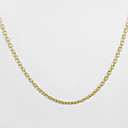 Fashion Jewelry Simply Necklace Gold Plate Rolo Chain