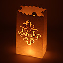 "Just Married" Cut-out Paper Luminary (Set of 4)