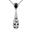 Elegant 925 Silver With Cubic Zirconia Plating Platinum Women's Necklace