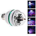 Sound Controlled E27 3W Colorful Light Autorotation Mini LED Bulb for Disco Party Stage (85-265V)