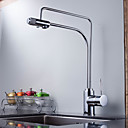 contemporânea latão maciço água torneira da cozinha purificador