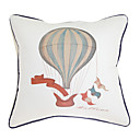 Print Hot-Air Balloon Decorative Pillow Cover