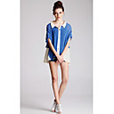 AYIASHA Small Collar Bat Sleeve Chiffon Blouse Shirt