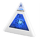 en forme de pyramide colorée lumineuse numérique réveil calendrier thermomètre (3xAAA)