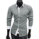 Men's Cheap Leisure Long Sleeve Organic Cotton Shirt(Assorted Colors And Sizes)