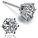 Trendy Uomo Silver Diamond Studs (Sell Per Single)